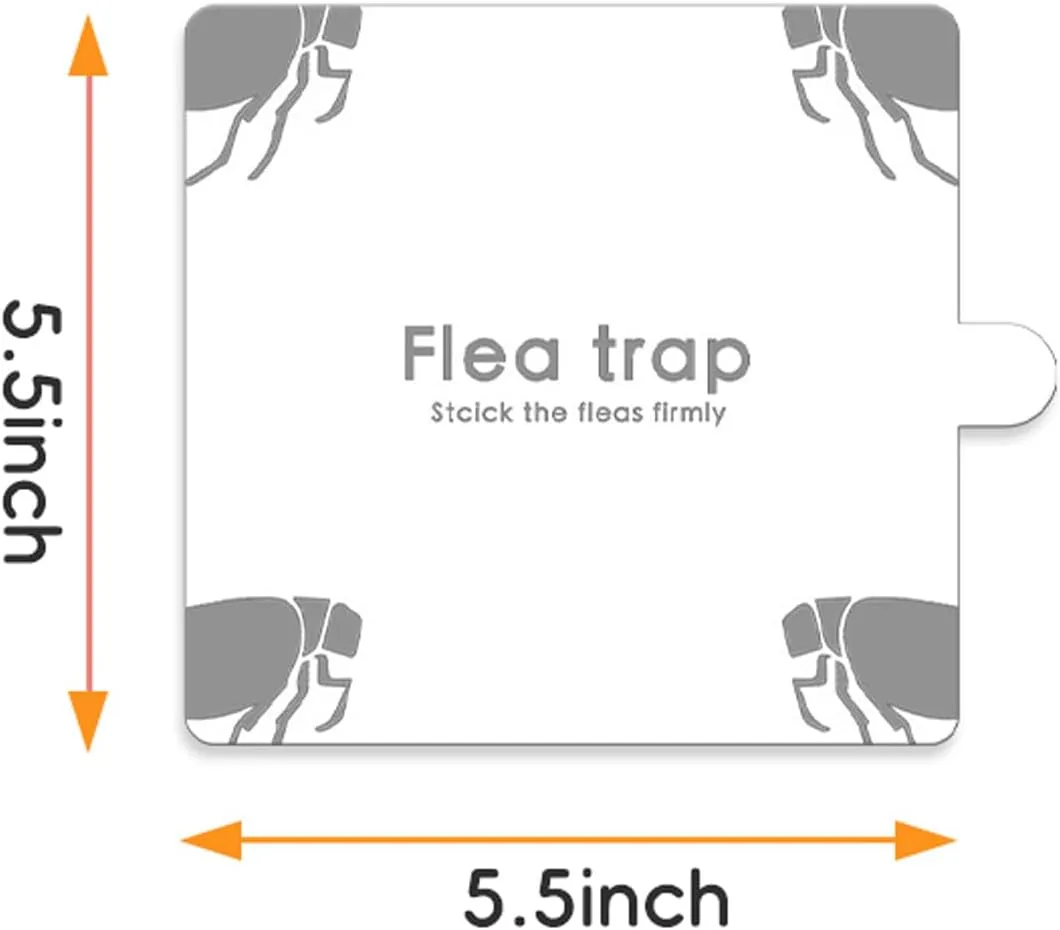 10 Pack Flea Trap Refills Replacement for TERRO T230 Flea Trap, Square Flea Trap Sticky Pads Refills for Inside Home Use  Strong Adhesive Flea Trap Glue Boards