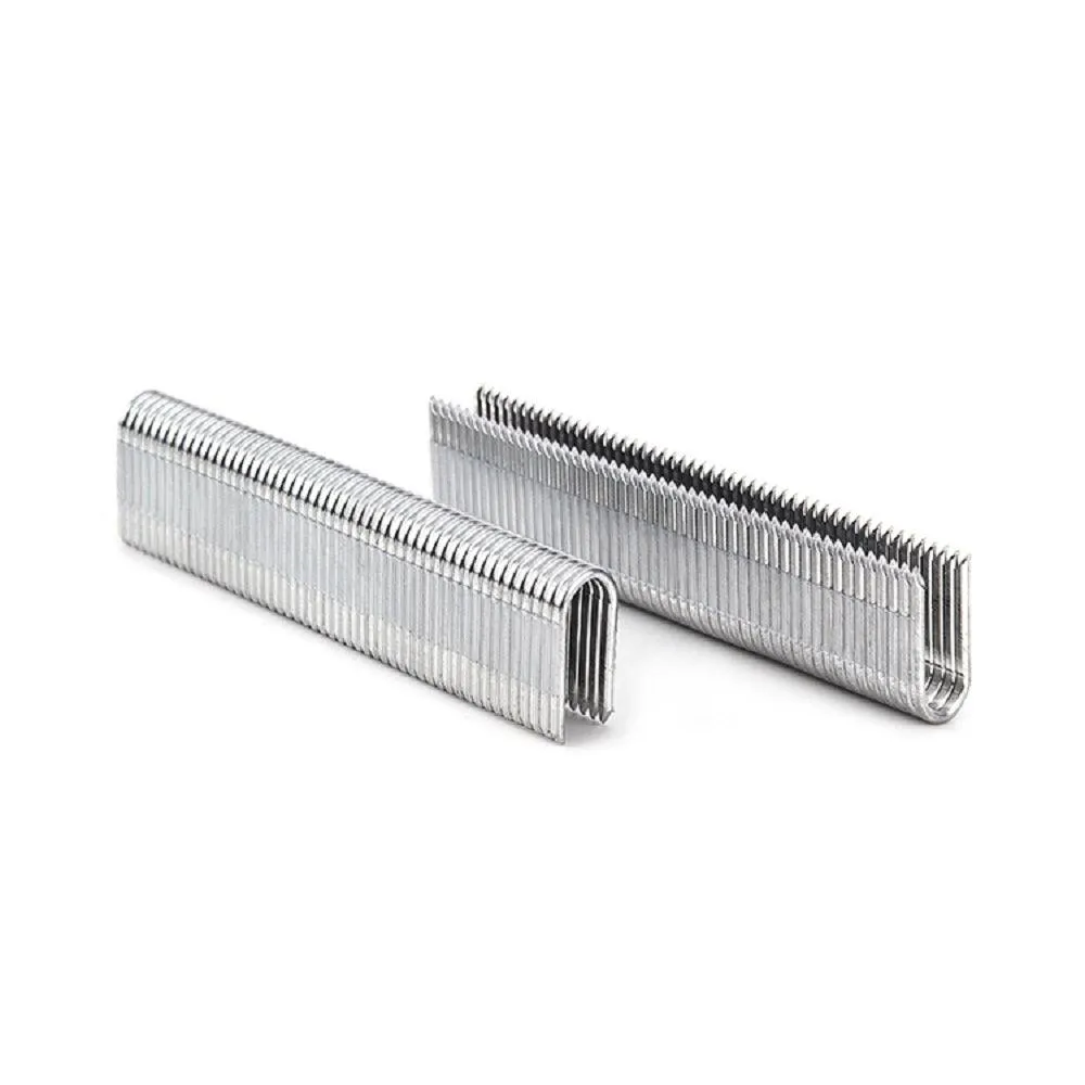 16 Gauge 3/8'' Round Crown 3/4'' Length U Shaped Staples