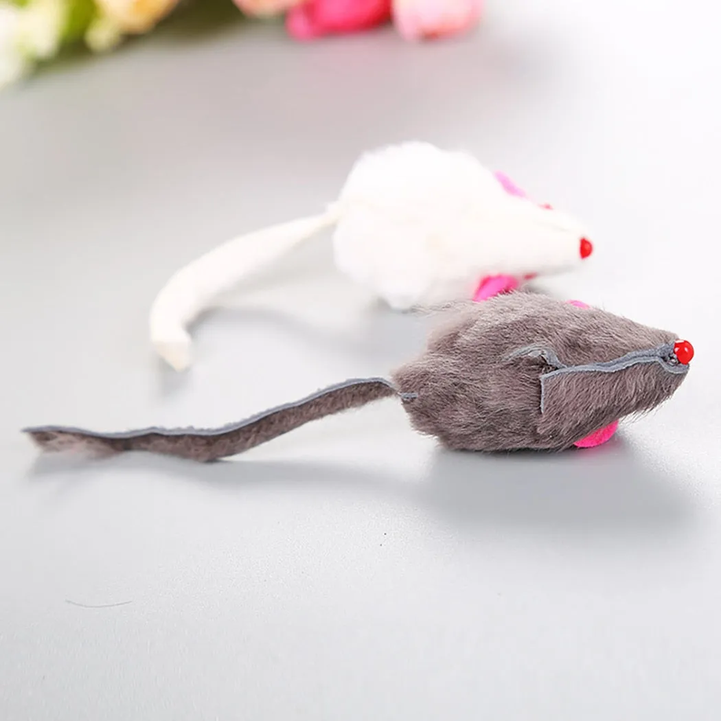 1pc Funny Cat Mice Toy Bite-Resistant Interactive Cute Mini Cat Teaser Toy Cat Bite Toy Pet Interaction Supplies
