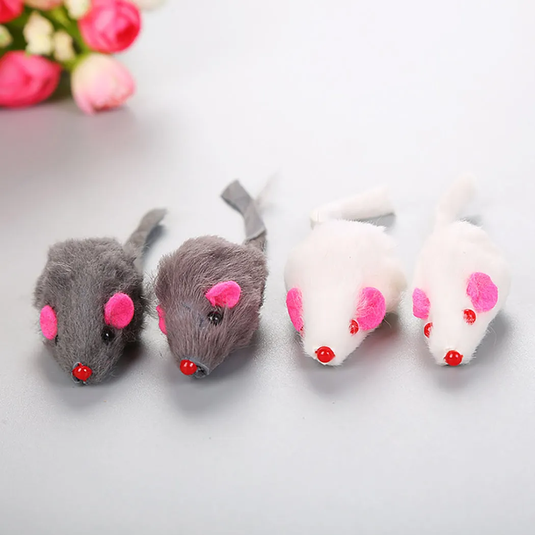 1pc Funny Cat Mice Toy Bite-Resistant Interactive Cute Mini Cat Teaser Toy Cat Bite Toy Pet Interaction Supplies