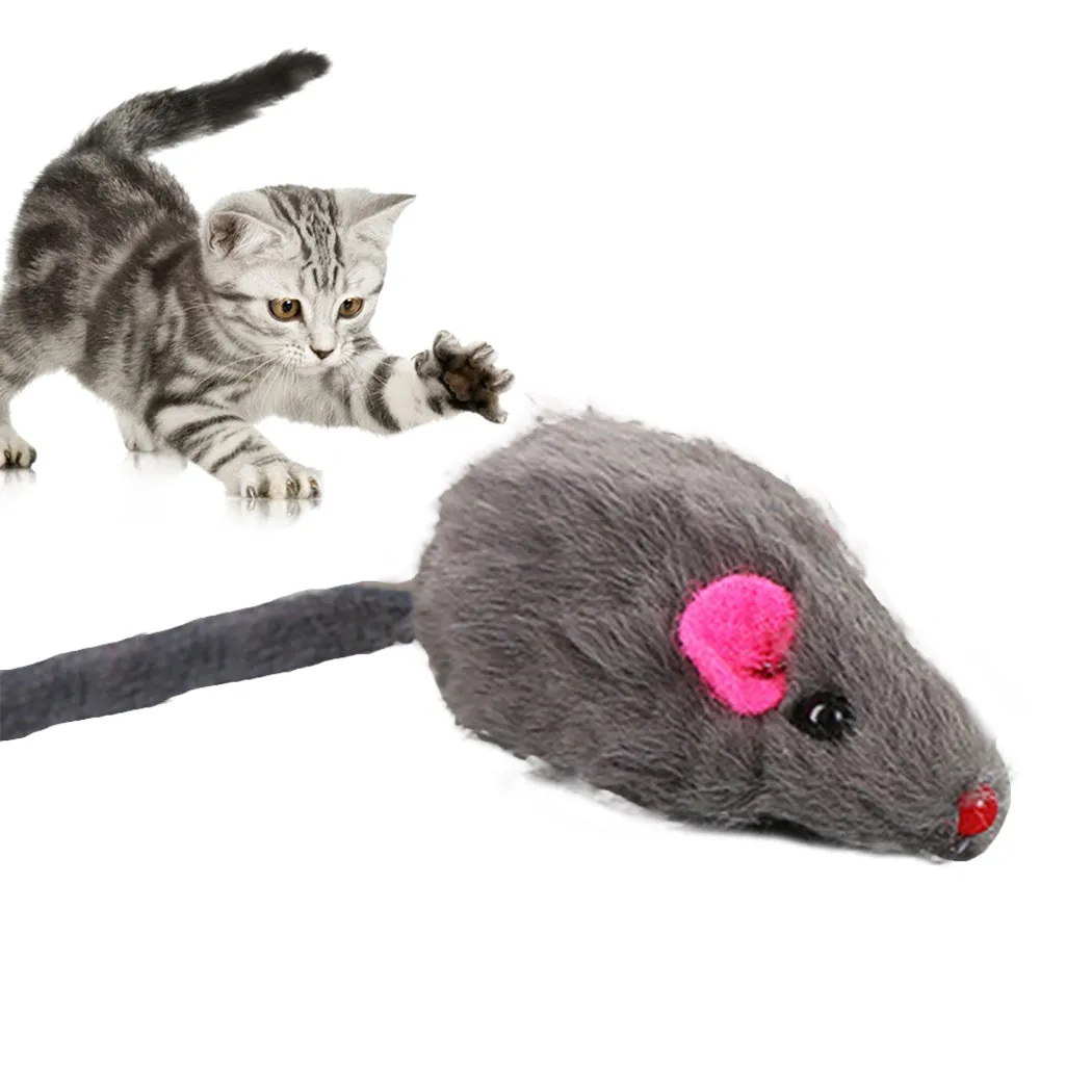 1pc Funny Cat Mice Toy Bite-Resistant Interactive Cute Mini Cat Teaser Toy Cat Bite Toy Pet Interaction Supplies