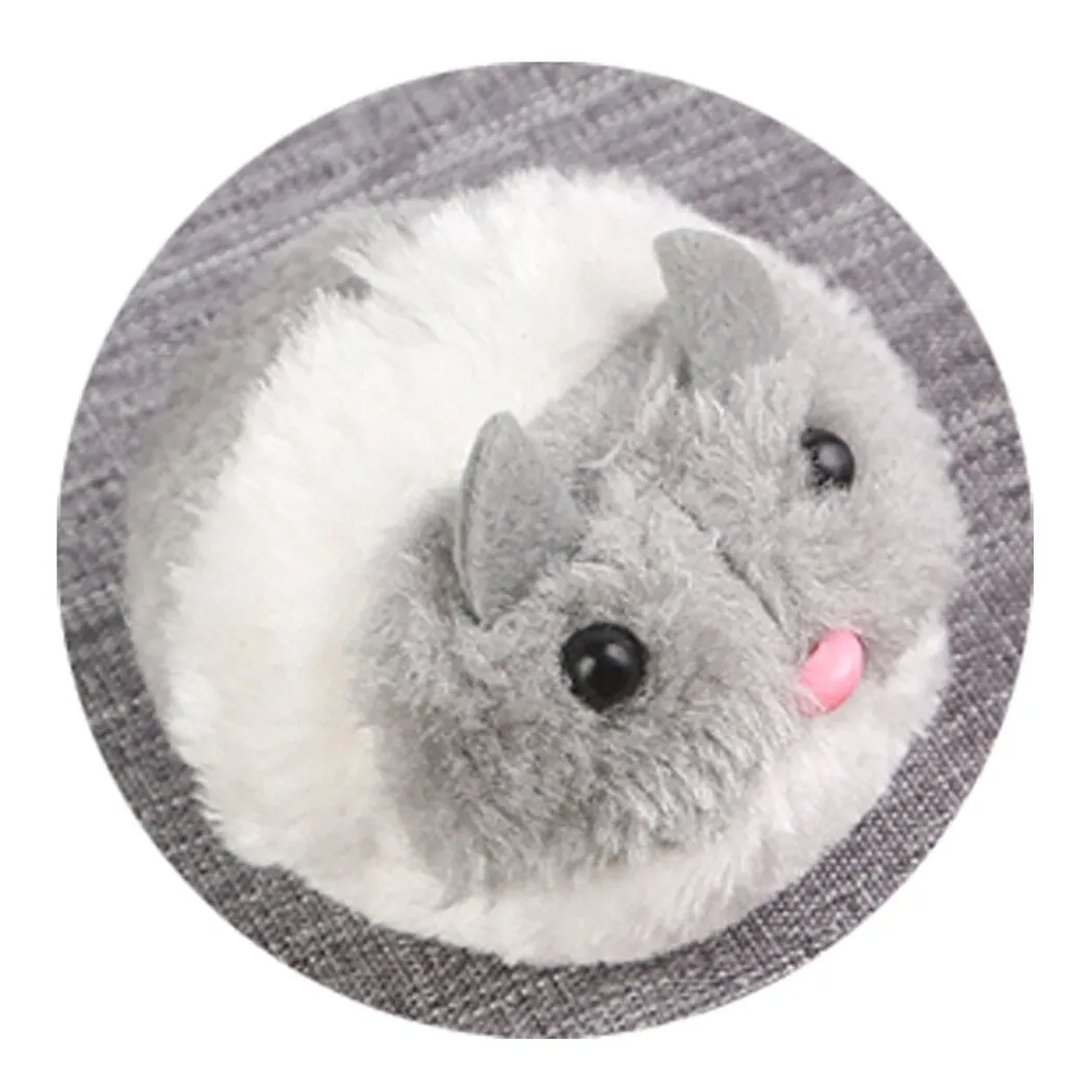 2PCS Cat Mouse Toys Plush Vibrating Moving Kitten Mice Toys Cat Interactive Toys Funny Cat Plush Vocal Toy