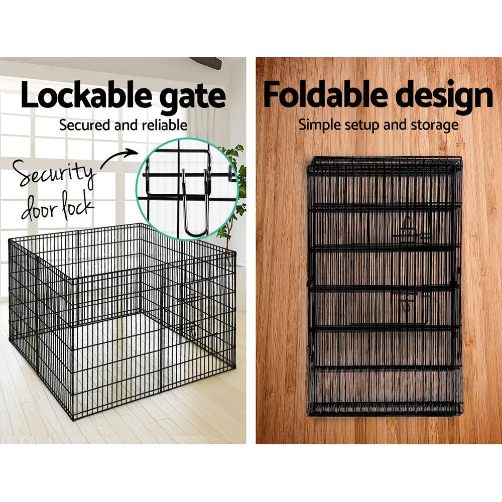 36" 8 Panel Dog Playpen | Pet Fence Exercise Cage Enclosure Play Pen