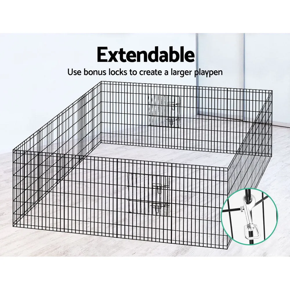 36" 8 Panel Dog Playpen | Pet Fence Exercise Cage Enclosure Play Pen