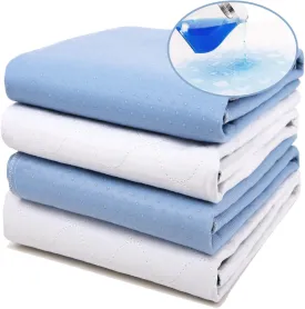 4 Pack Bed Pads for Incontinence Washable 34" x 36",Waterproof Bed Pads,Adult Washable Incontinence Bed Pads for Adults,Dog,Kids