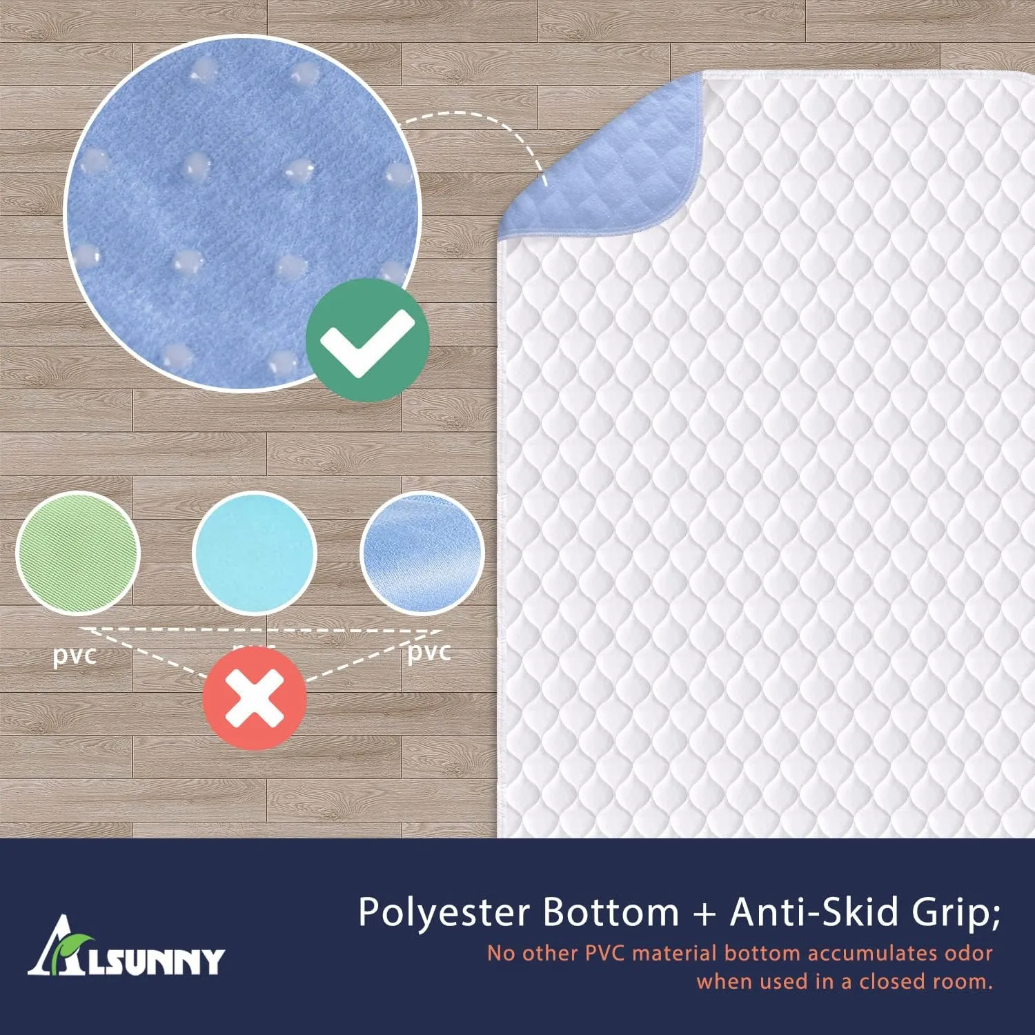 4 Pack Bed Pads for Incontinence Washable 34" x 36",Waterproof Bed Pads,Adult Washable Incontinence Bed Pads for Adults,Dog,Kids