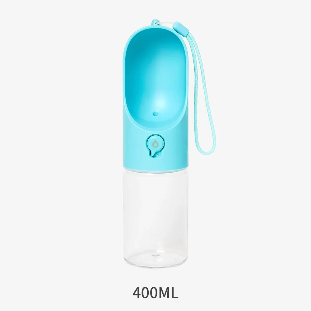 400ml Pet Water Bottle - Blue