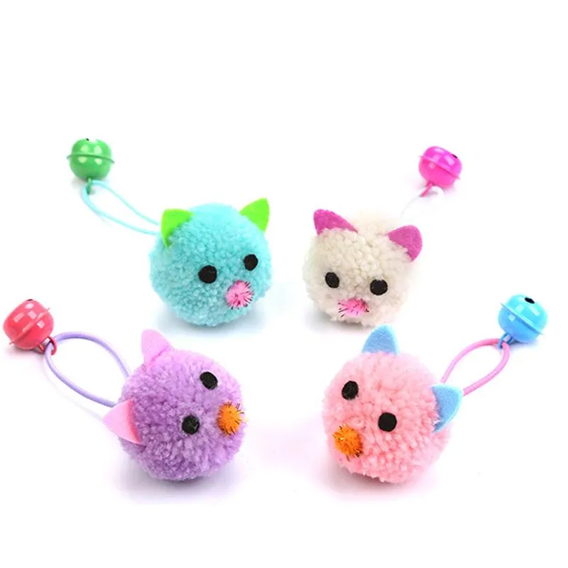 4pcs/set Cat Mice Shape Toys Bite-Resistant Interactive Bell Decor Cat Bite Toy Cat Teaser Toy Pet Supplies Cat Favors