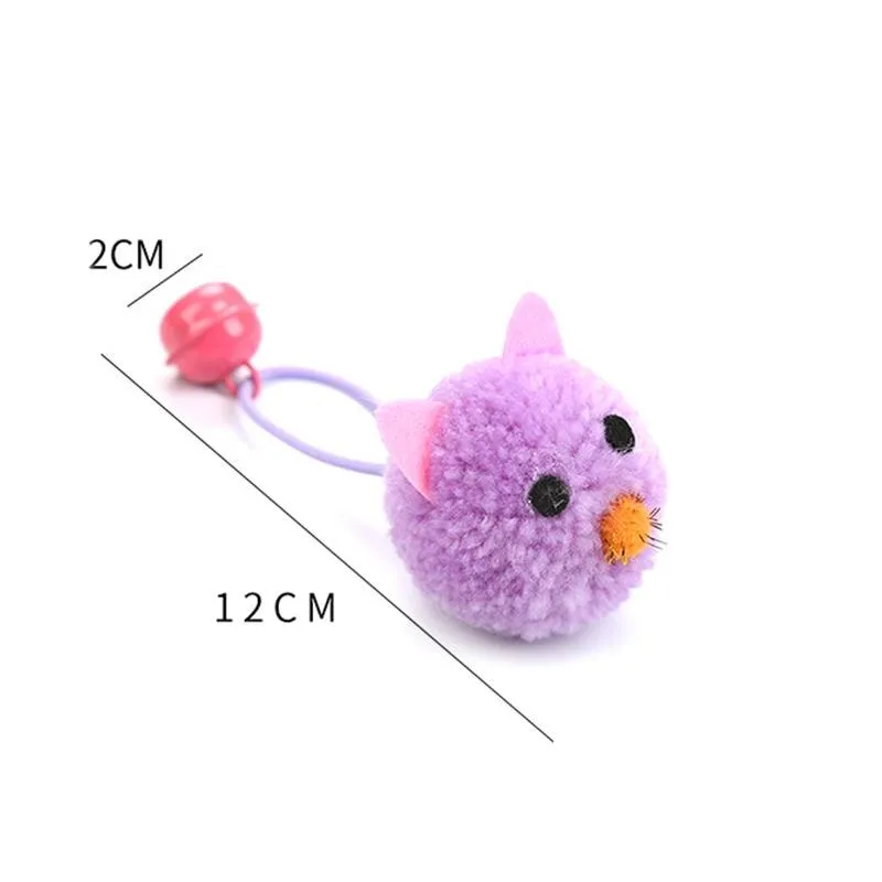 4pcs/set Cat Mice Shape Toys Bite-Resistant Interactive Bell Decor Cat Bite Toy Cat Teaser Toy Pet Supplies Cat Favors