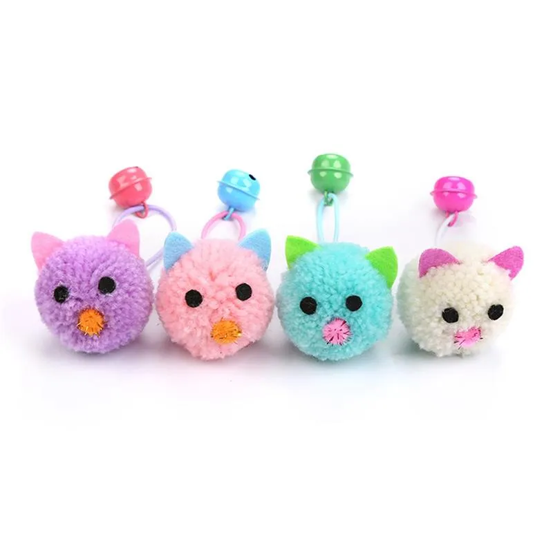 4pcs/set Cat Mice Shape Toys Bite-Resistant Interactive Bell Decor Cat Bite Toy Cat Teaser Toy Pet Supplies Cat Favors
