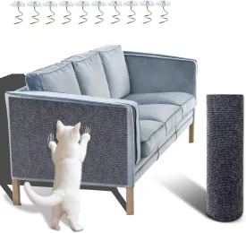 78.7"x15.8" Cat Scratch Furniture Protector - Trimmable Self Adhesive DIY Climbing Couch Cat Scratch Protector Replacement for Cat Tree Shelves and Post Furniture Protectors from Cats Scratching