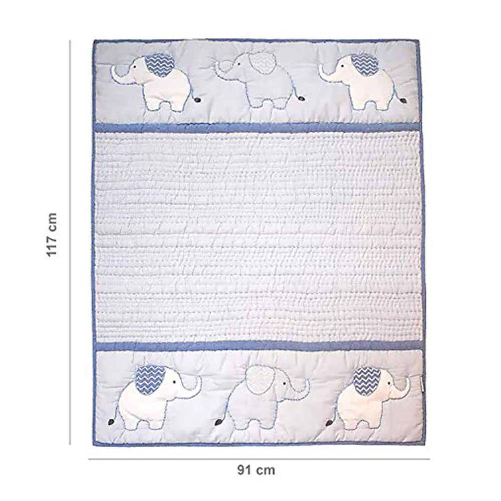 Abracadabra 6 Piece Cot Bedding Set - Blue Elle