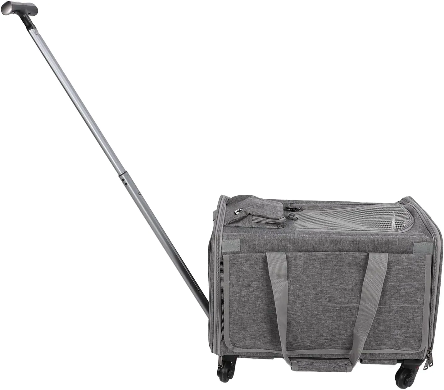 Airline Approved Dog Carrier, Foldable Rolling Pet Carrier for Dogs Cats Animal Travel Bag TSA Approved Pet Carrier in Cabin Pet Carrier with Wheels for Flight Camping Outdoor