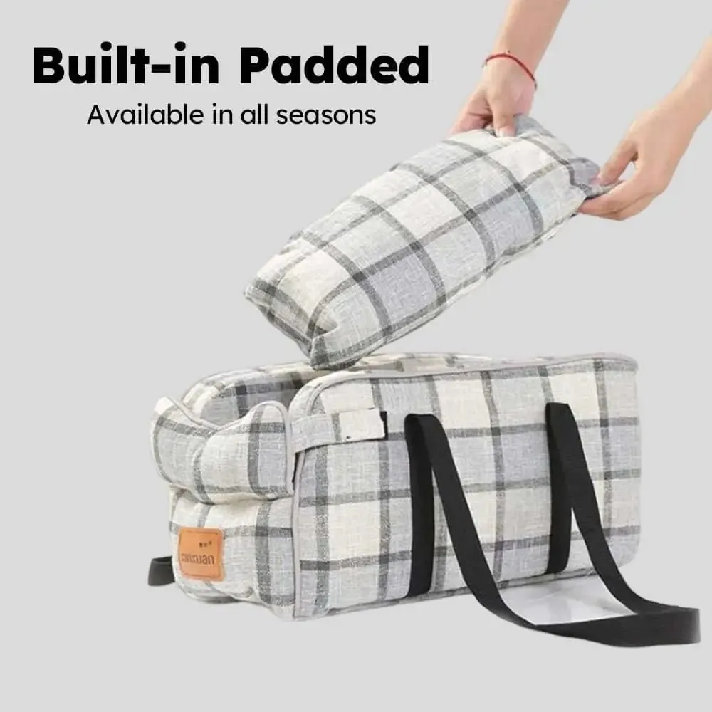 Anniepaw 2-in-1 Portable Dog Car Seat & Kennel with Safety Strap