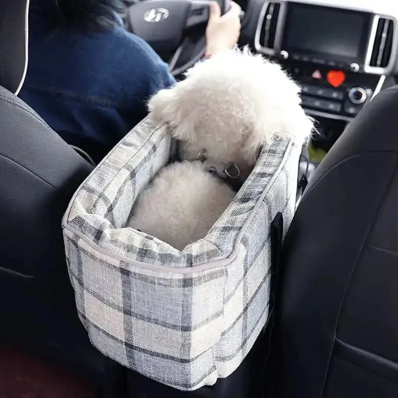 Anniepaw 2-in-1 Portable Dog Car Seat & Kennel with Safety Strap