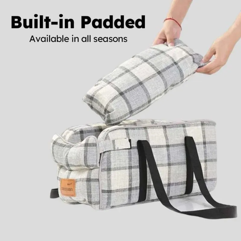 Anniepaw 2-in-1 Portable Dog Car Seat & Kennel with Safety Strap