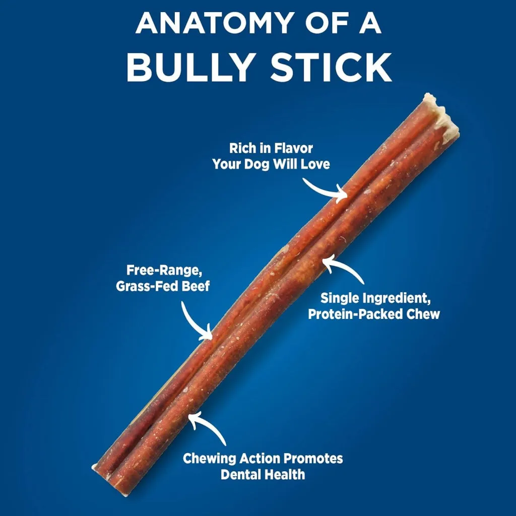 Barkworthies Odor-Free Bully Sticks Treats For Dogs