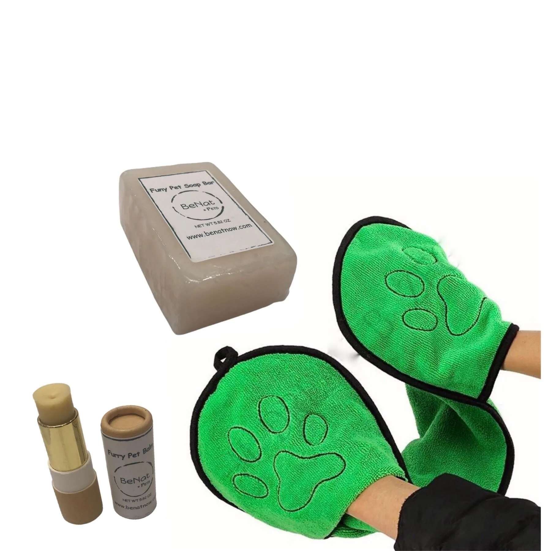 BeNat Pets. 3-Pack Pet Grooming Bundle. by BeNat
