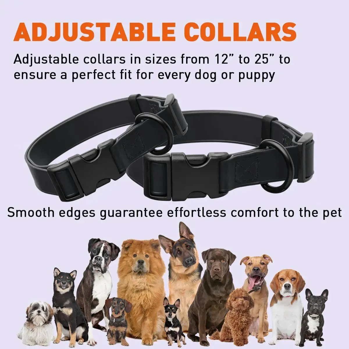 Biothane Waterproof Dog Collar - Quick Release Buckle