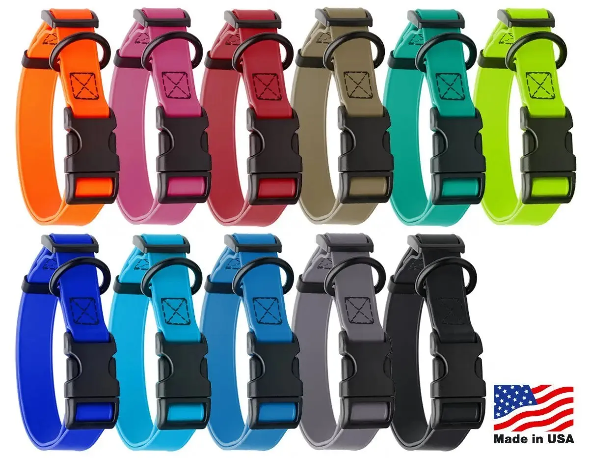 Biothane Waterproof Dog Collar - Quick Release Buckle