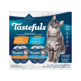 BLUE Tastefuls Spoonless Singles Chicken & Turkey Pate Variety Pack