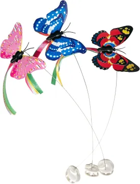 Caroline's Cats Fluttering Butterfly Cat Toy Refill, Replacement Butterflies, Fits All for Paws, Potaroma, Other Brands