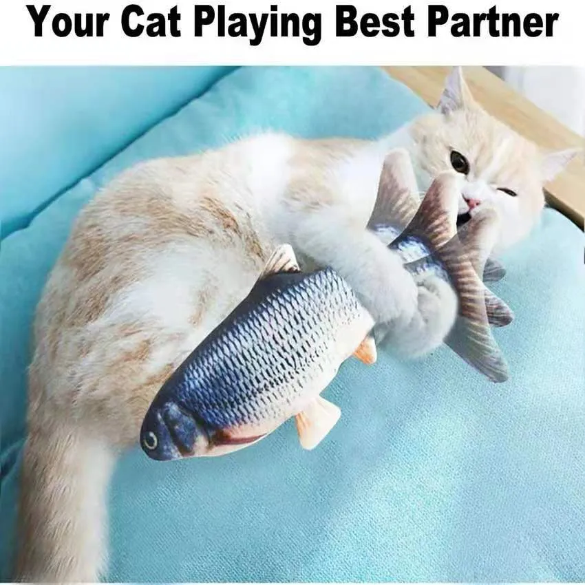 Cat Electric Fish Petting Toy