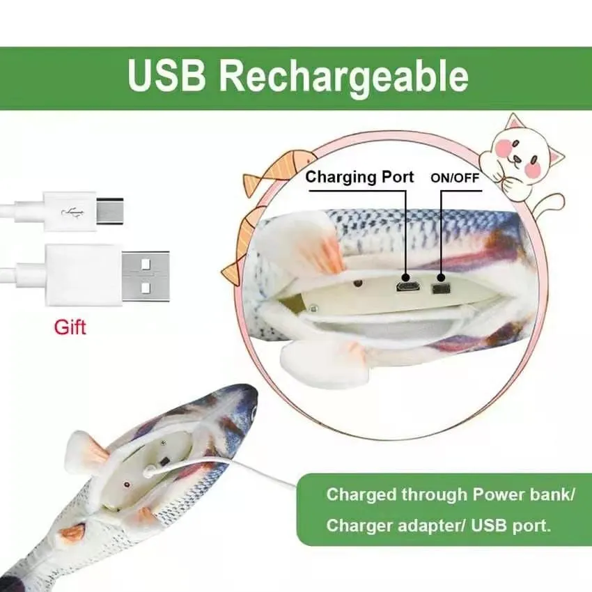 Cat Electric Fish Petting Toy