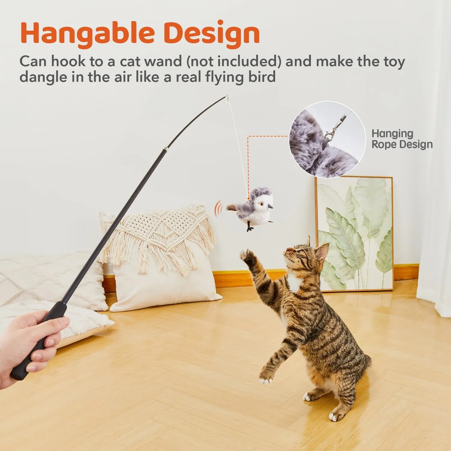 Cat Toys Flapping Bird (No Flying)
