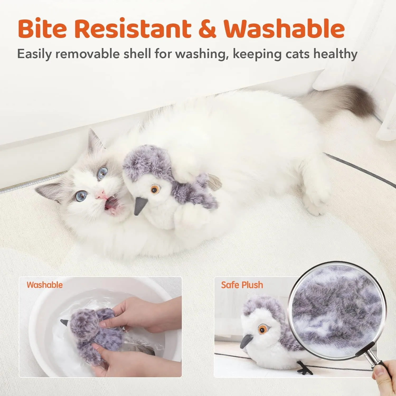 Cat Toys Flapping Bird (No Flying)