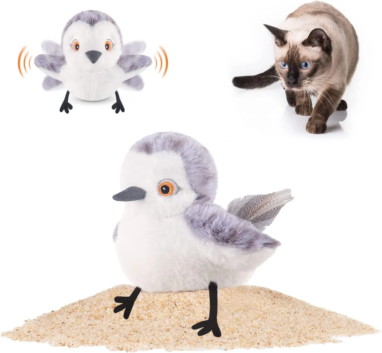 Cat Toys Flapping Bird (No Flying)