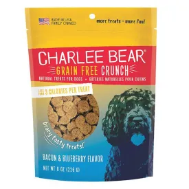 Charlee Bear Dog Crunch Grain Free Bacon And Blueberry 8oz