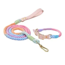 Cheerhunting Dog Colorful Dog Collar & Leash