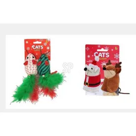 Christmas Assorted Mice Cat Toys | Pack of 2