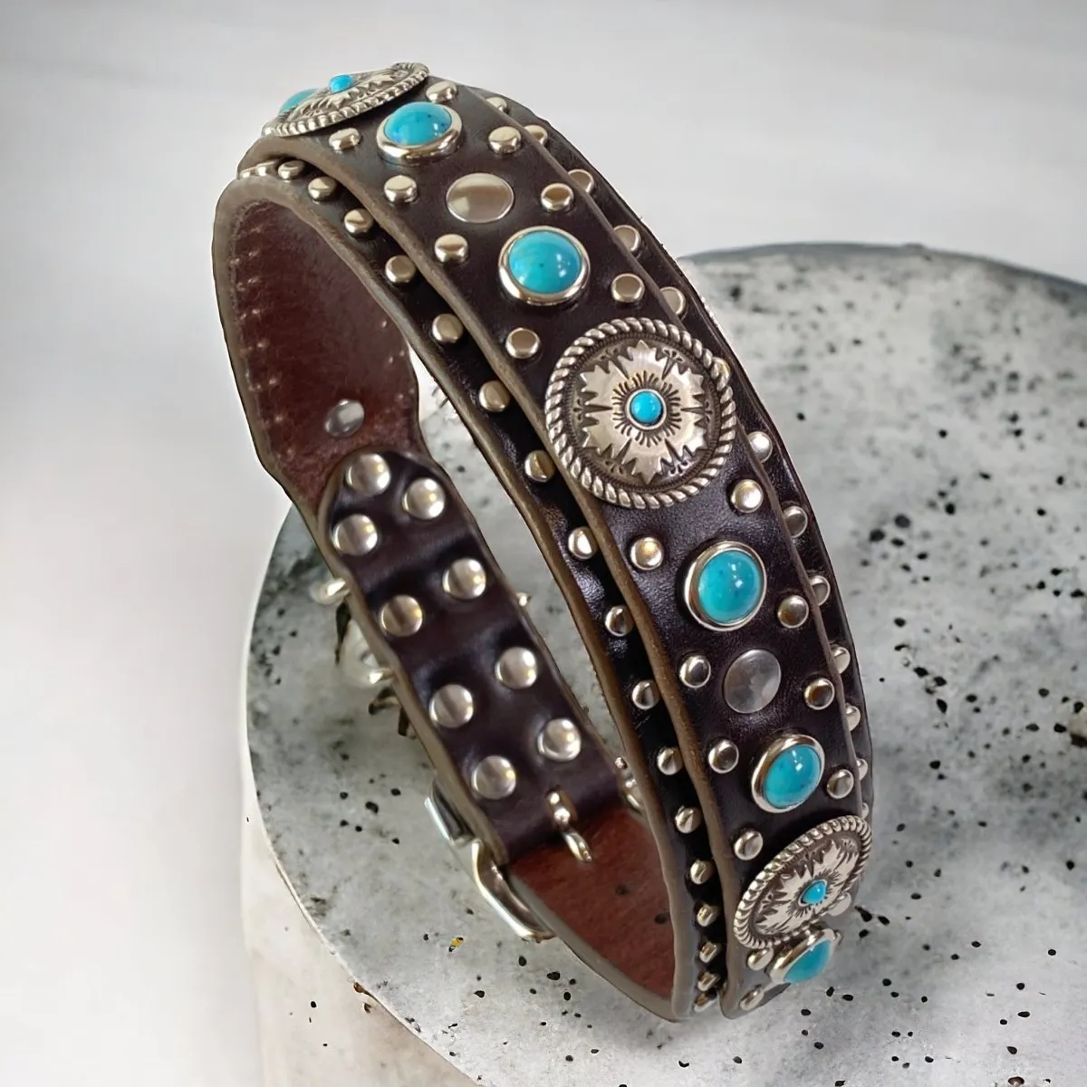 Custom Leather Dog Collar Bahia