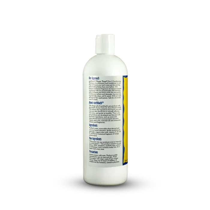 Dog Shampoo Earthbath 2-in-1 Conditioning - Mango Tango 472ml