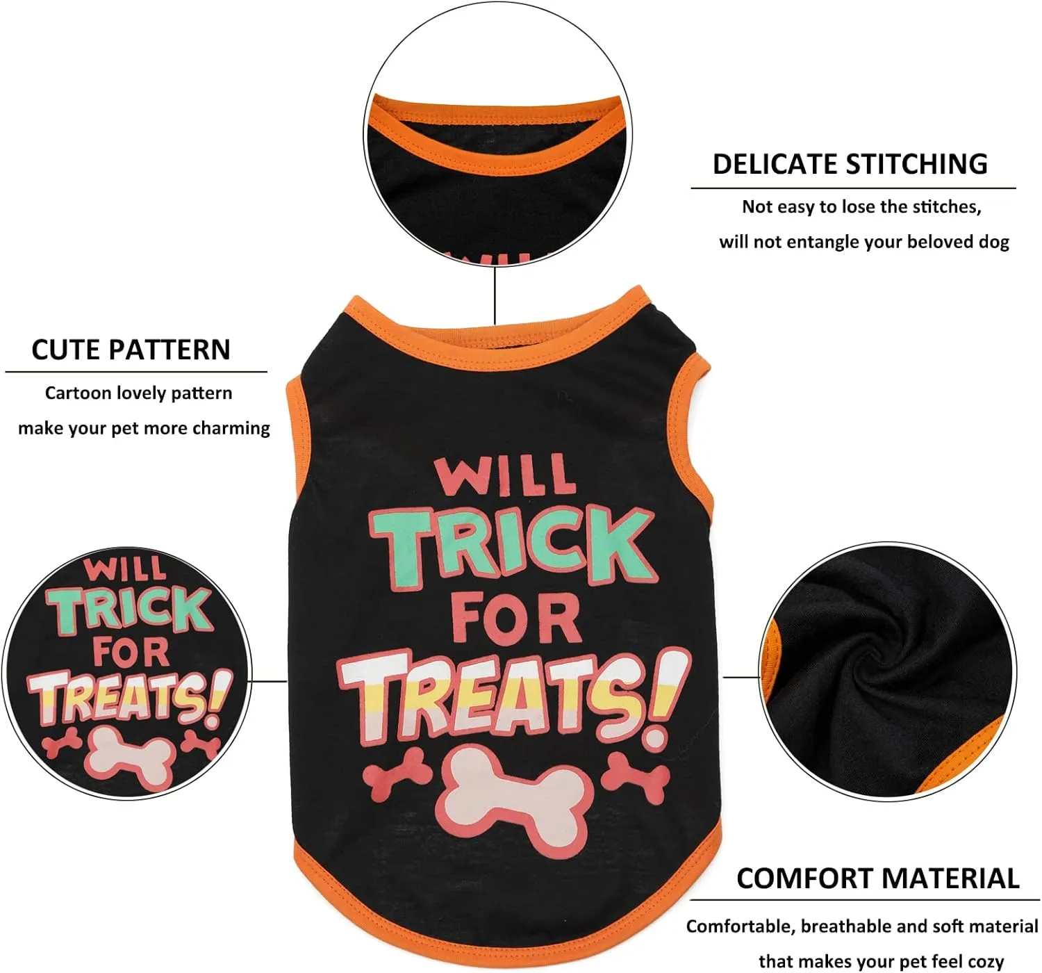 Dog Shirts Pet Printed Clothes with Funny Letters Summer Pet T Shirts Cool Puppy Shirts Breathable Dog Outfit Soft Dog Sweatshirt for Pet Dogs Cats (Small, Pattern-7)