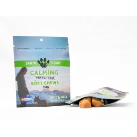 Earth Buddy CBD Calming Chews for Dogs – Duck & Apple – 5mg - 8 Soft Chews