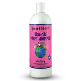 Earthbath Ultra Mild Puppy Shampoo Wild Cherry for Dogs, 16-oz bottle