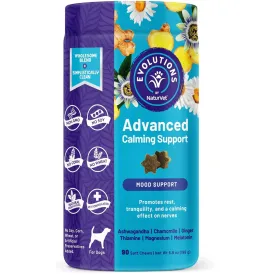 Evolutions by NaturVet Advanced Calming Mood Support Soft Chews for Dogs, 90 count