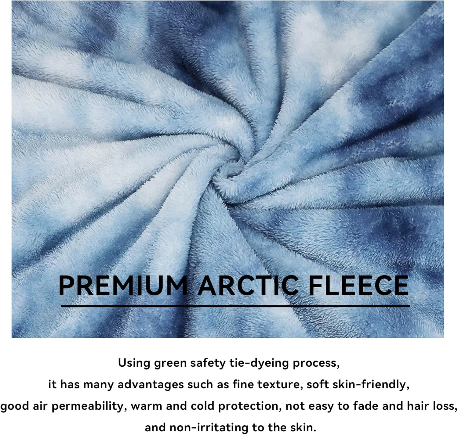 Fleece Throw Blanket Cozy Soft Lightweight Throw Blankets Warm Plush Haze Blue fall blankets and throws Couch Sofa Bed Camping Travel Picnic Outdoor Blanket Bedding Kid Baby Boys Girls Adults 50x70 in