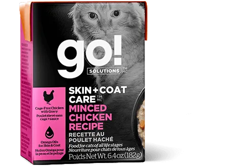 Go! Solutions Skin   Coat Care Minced Chicken Recipe for cats