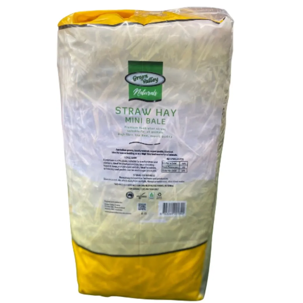 Green Valley Naturals Straw Mini Bale 22L
