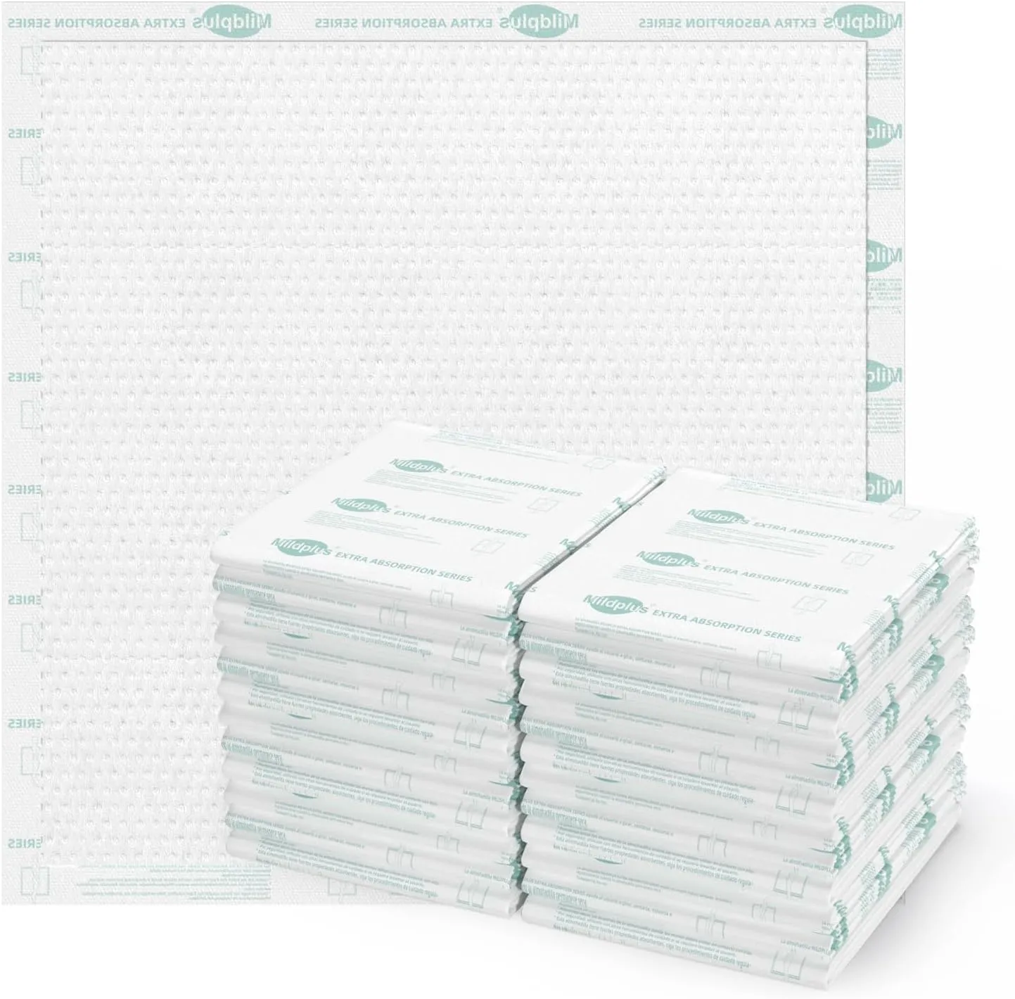 Heavy Duty Underpads 40"X40" Super Sized Chucks Pads 180 Grams Disposable Bed Pads with Strength Cloth Backing Extra Absorption Pads for Incontinence (100X100CM, 20 Count)