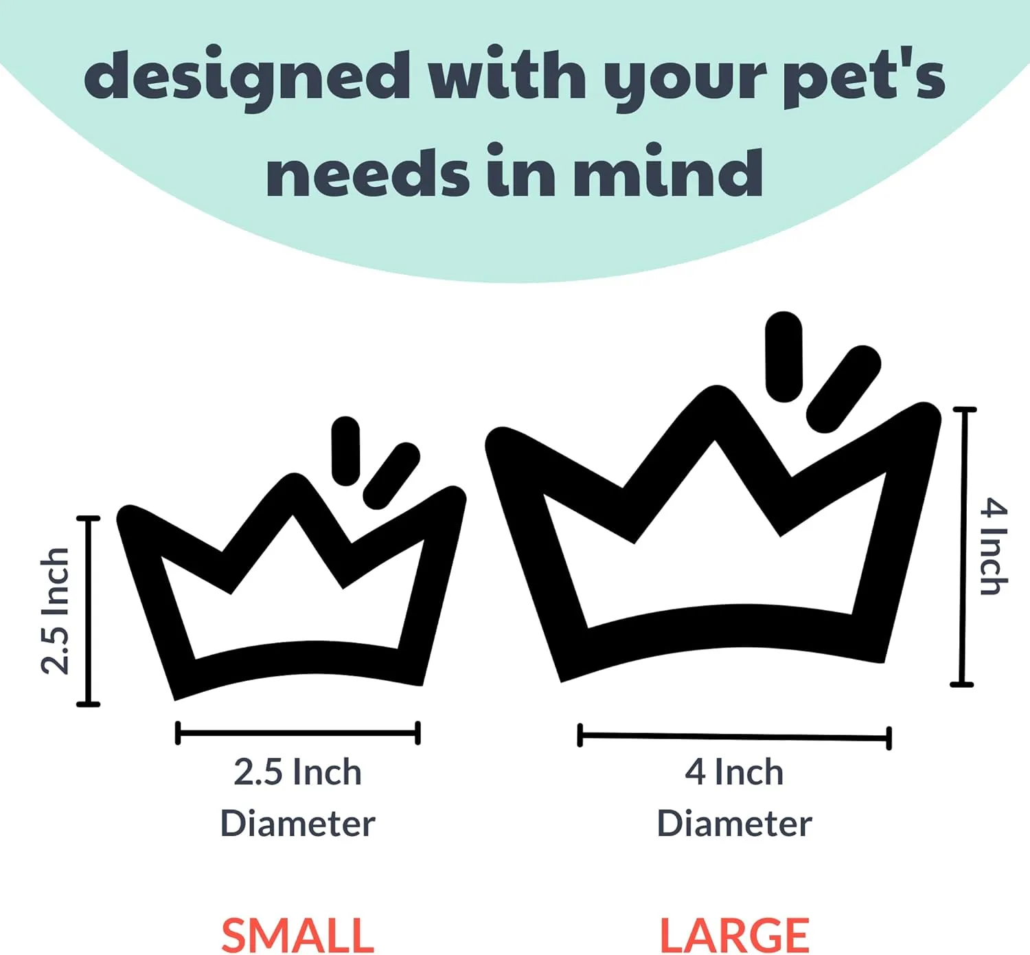 Huxley & Kent Pet Party Crown - Blue (Small) - Crown for Dogs and Cats - Adjustable Strap for Comfort and Stability - Perfect for Birthday Party, Adoption Celebration or Gotcha Day Photos