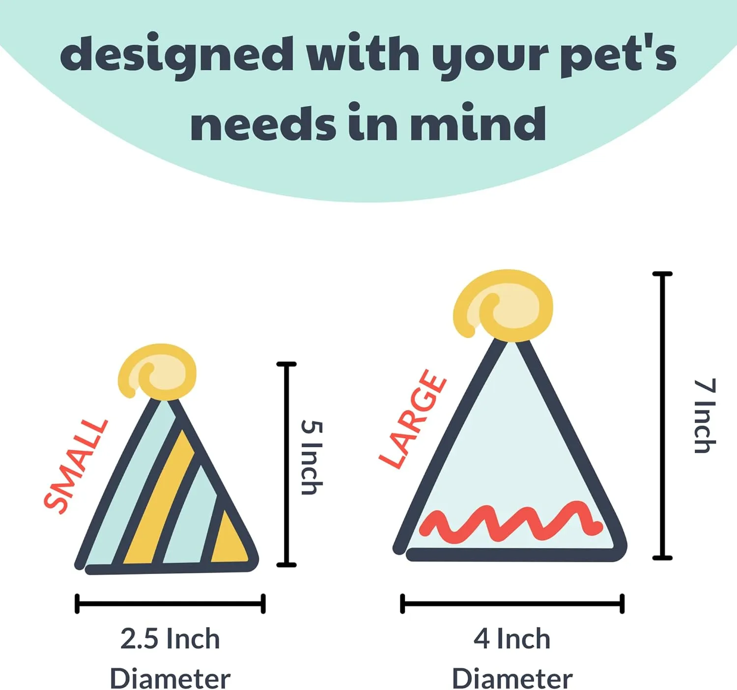 Huxley & Kent Pet Party Hat - Pink Party Time (Small) - Birthday Hat for Dogs and Cats - Adjustable Strap for Comfort and Stability - Perfect for Birthday Party, Adoption Celebration or Gotcha Day