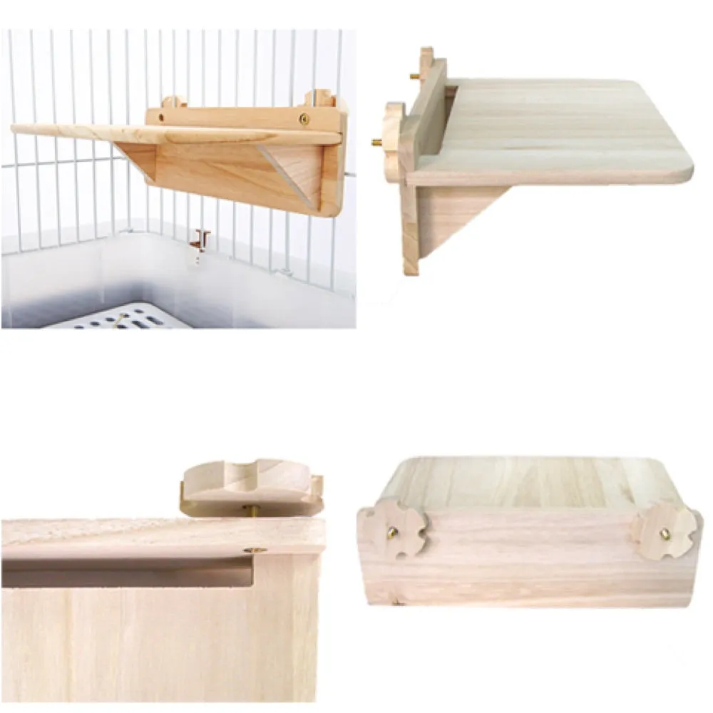 Marukan Natural Wood Cage Step For Rabbits & Chinchillas