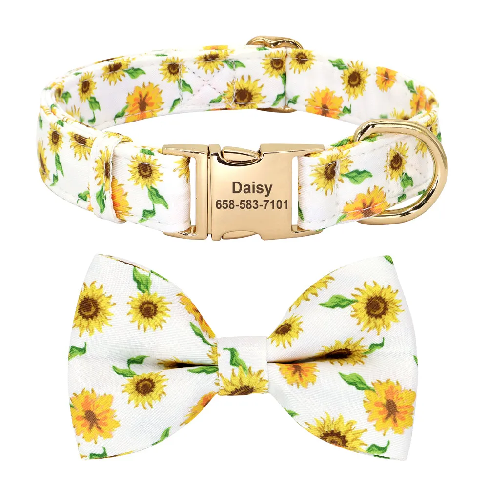 Multidesign Bowtie Dog Collar: Personalized Accessory in multiple colors