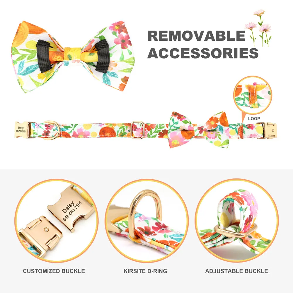 Multidesign Bowtie Dog Collar: Personalized Accessory in multiple colors