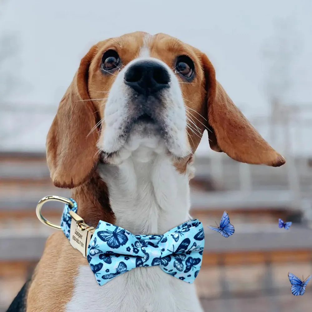 Multidesign Bowtie Dog Collar: Personalized Accessory in multiple colors